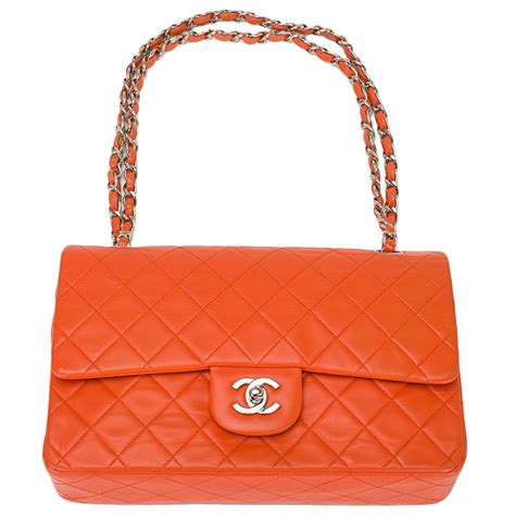 orange chanel handbag|orange chanel purse.